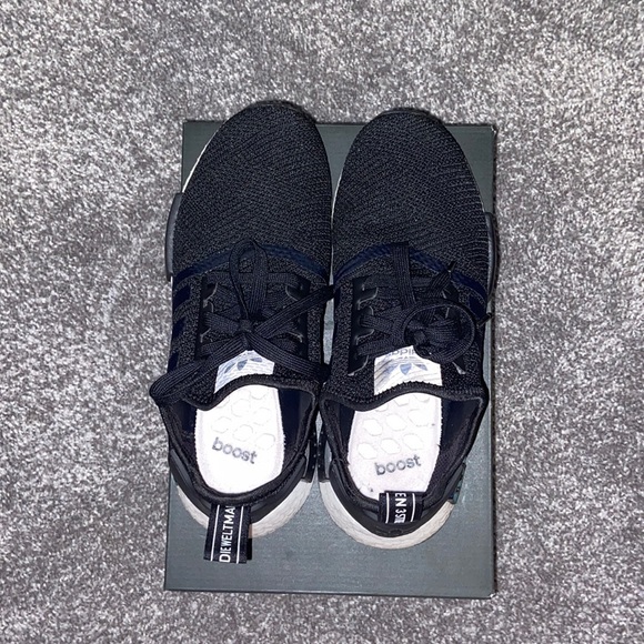 Adidas NMD_R1 black sneakers. - Picture 2 of 5